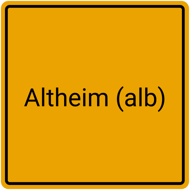 Meldebestätigung Altheim (Alb)